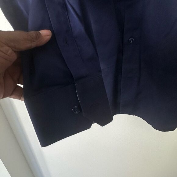 ETON Navy Blue Men’s Dress Shirt 41/16 - Picture 3 of 7